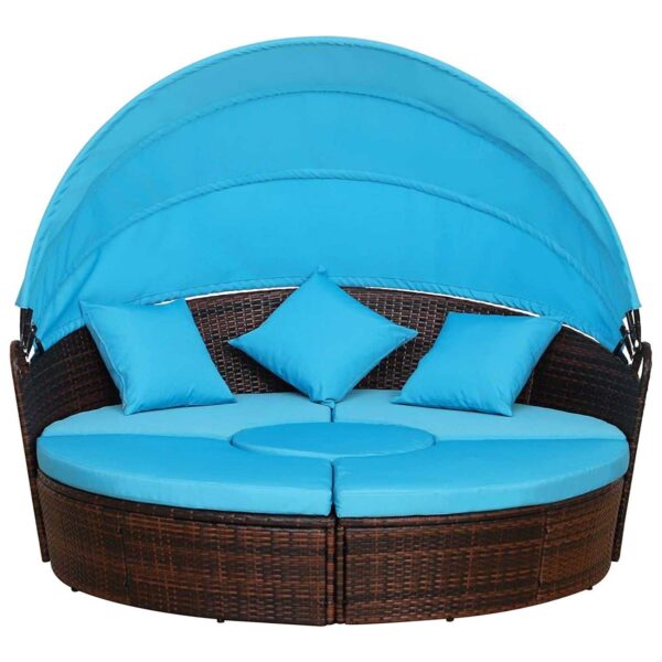 Heart shape outdoor garden sun bed