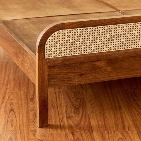 Elegant Wooden King Bed